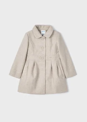 4406- Coat for girl - Sepia