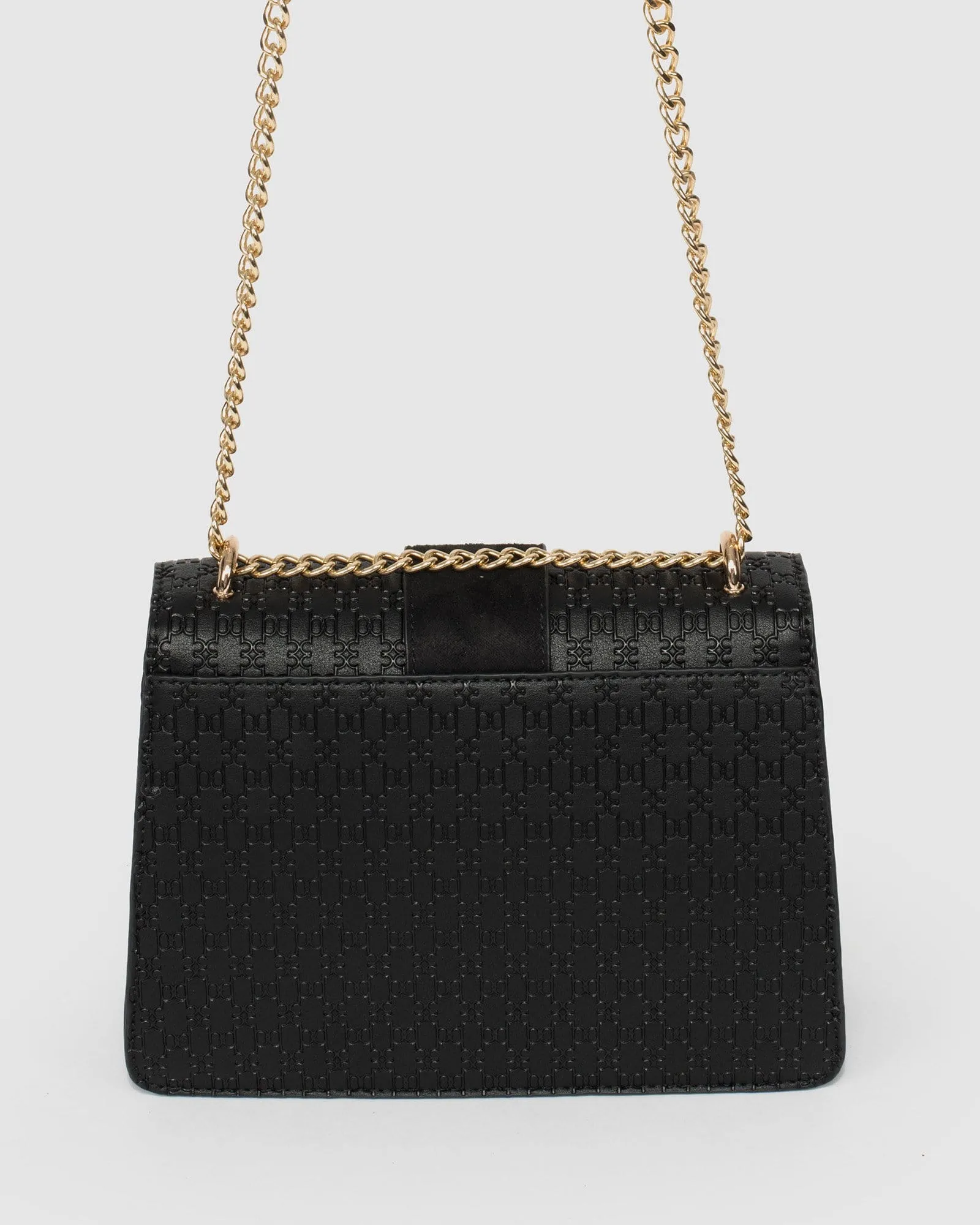 Black Buckle Crossbody Bag