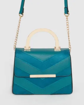 Blue Almira Arrow Tote Bag