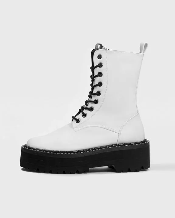 BOHEMA Worker Monster Boots Cactus White