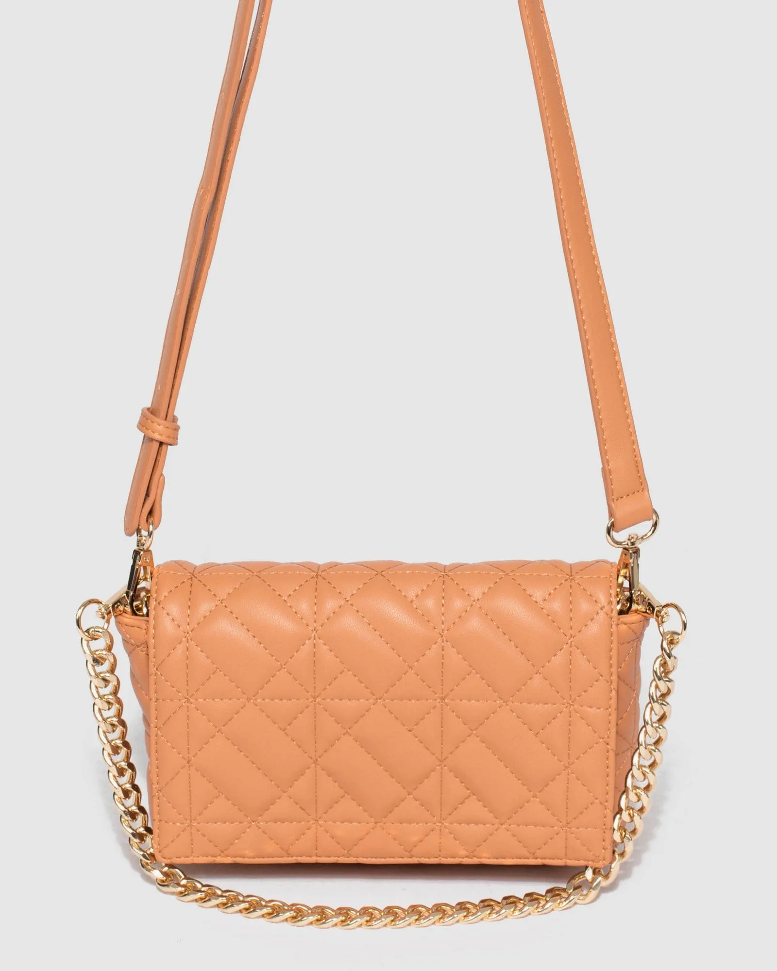 Caramel Monique Quilted Bag