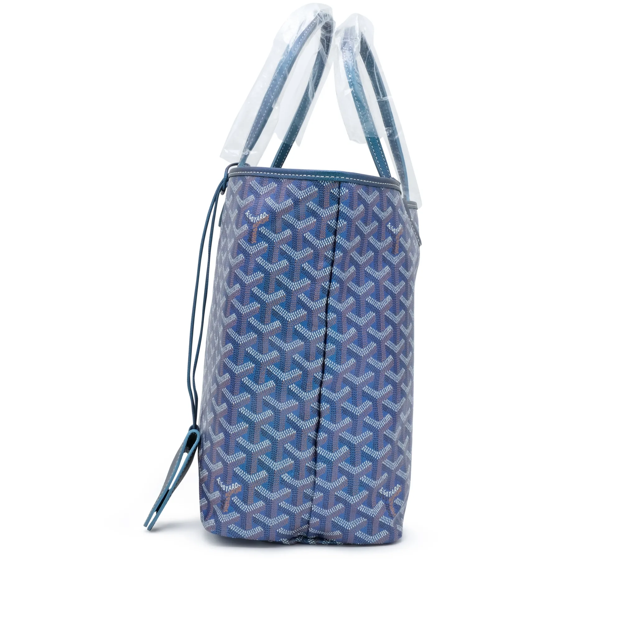 Goyard Pearly Blue Goyardine Canvas and Chevroches Calfskin Saint Louis PM Tote, 2024