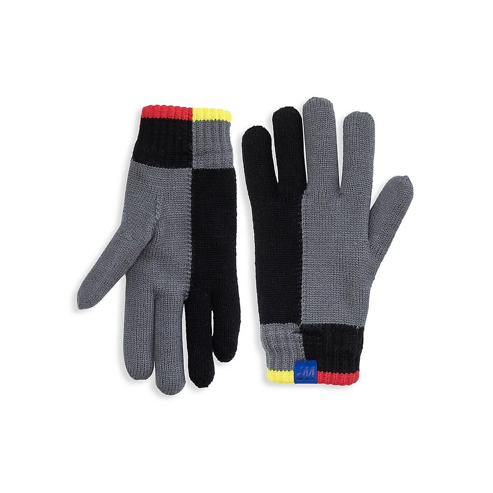 Hudson's Bay Boy's Colourblock Knit Gloves