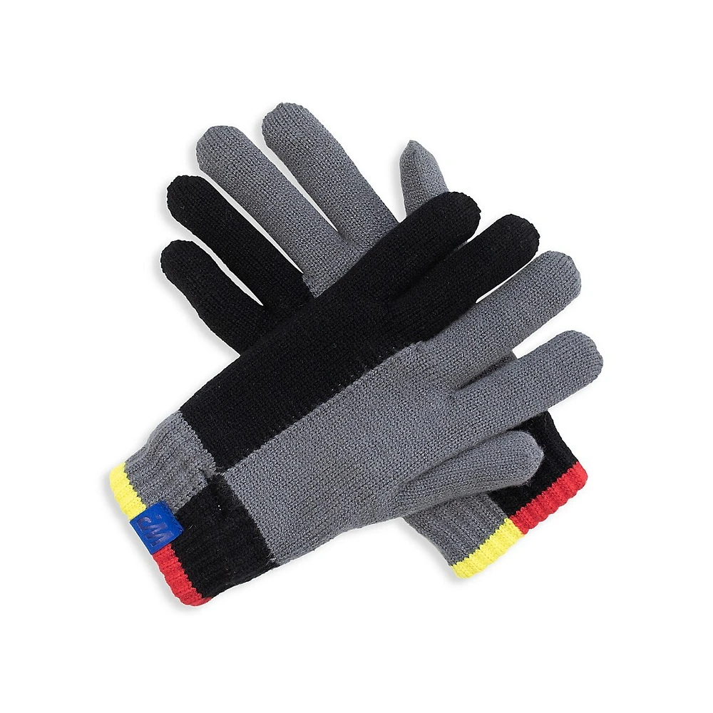 Hudson's Bay Boy's Colourblock Knit Gloves