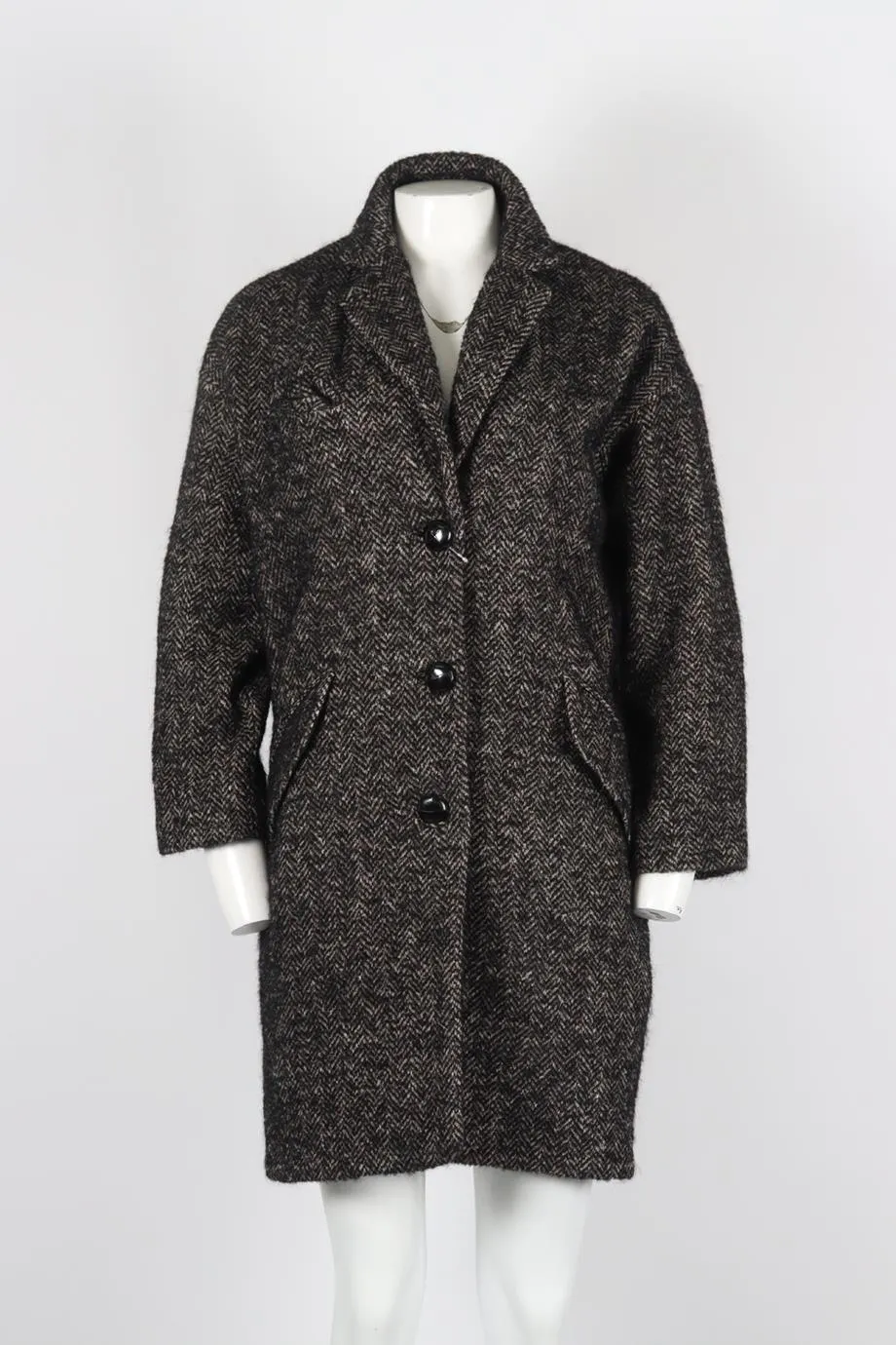ISABEL MARANT TOILE WOOL BLEND COAT FR 34 UK 6