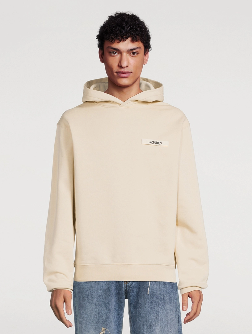JACQUEMUS Le Hoodie Gros Grain Cotton Logo