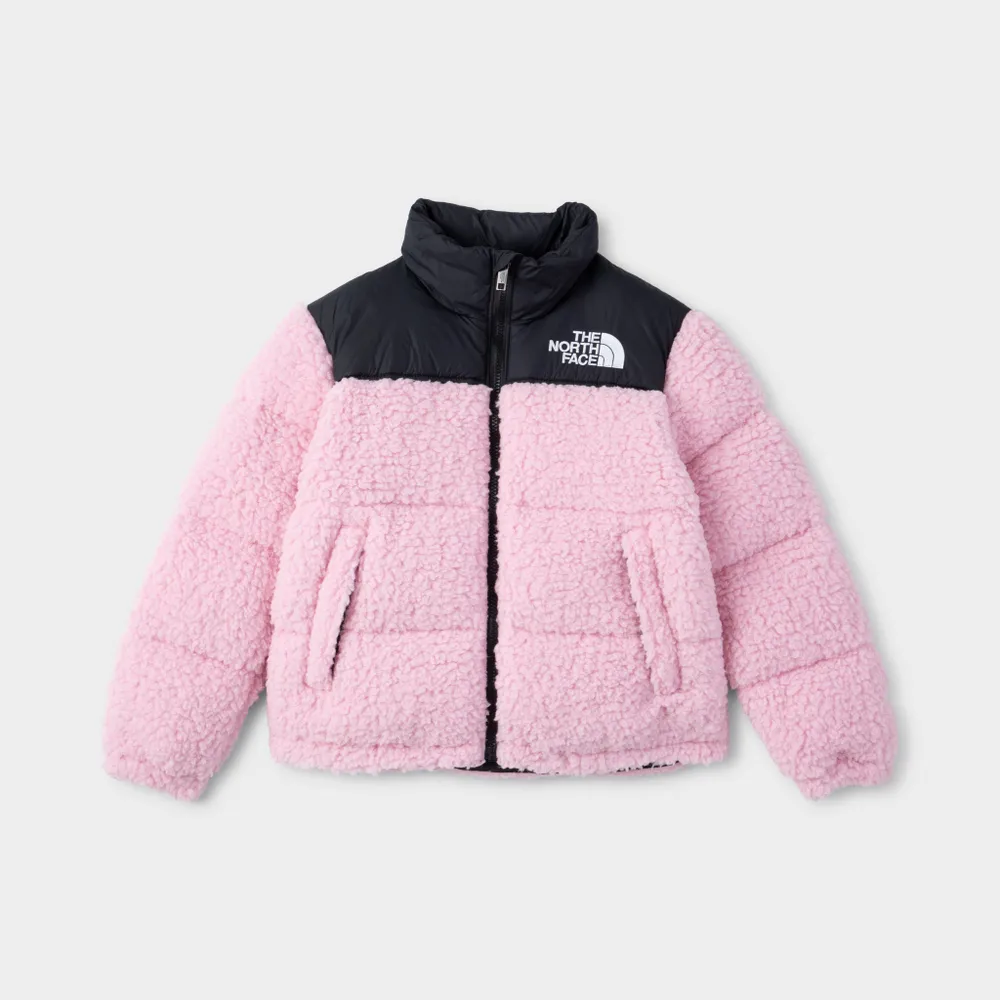 JD Sports The North Face Junior Girls’ Printed 1996 Retro Nuptse Jacket / Cameo Pink