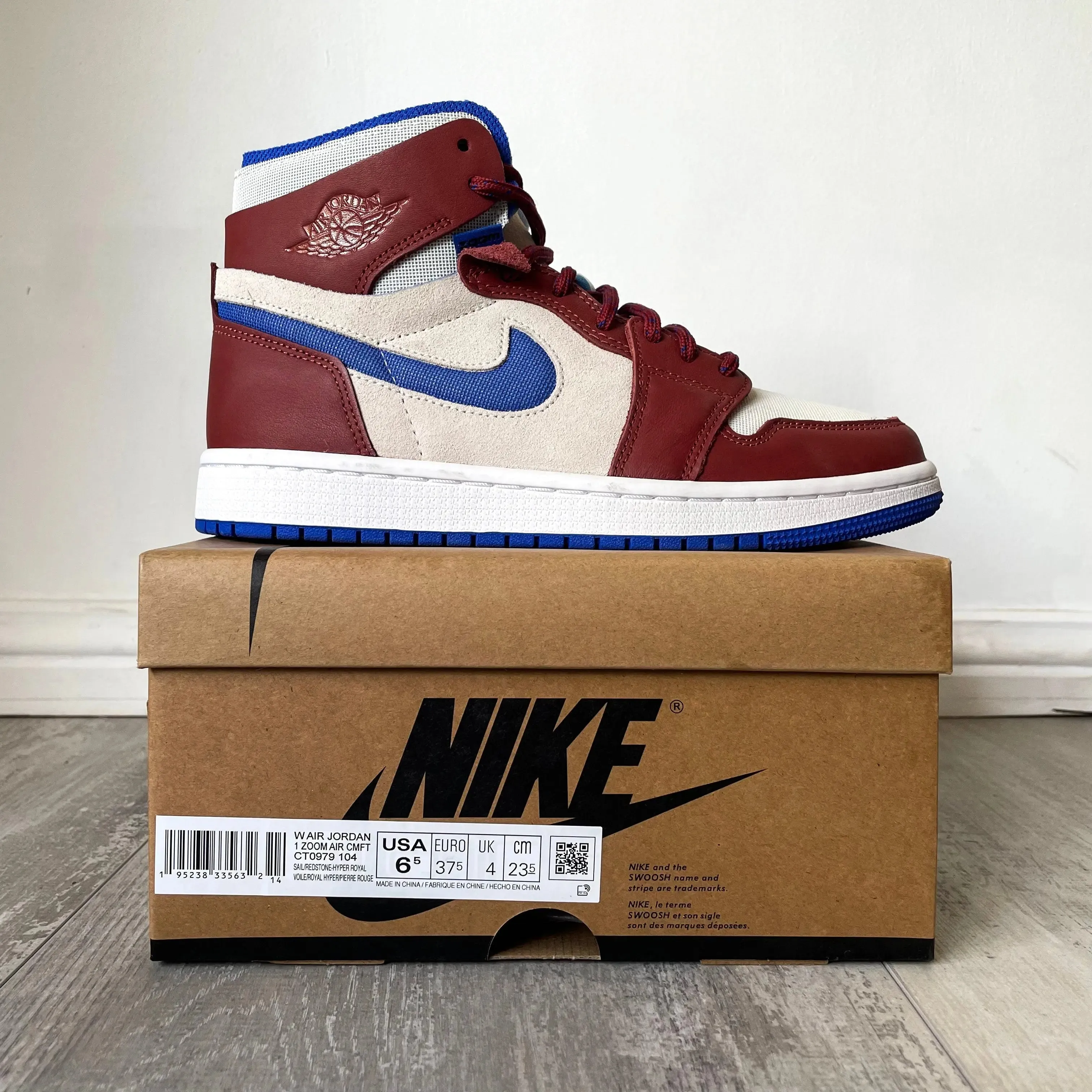 Jordan 1 High Zoom Air CMFT Team Red (6.5W)