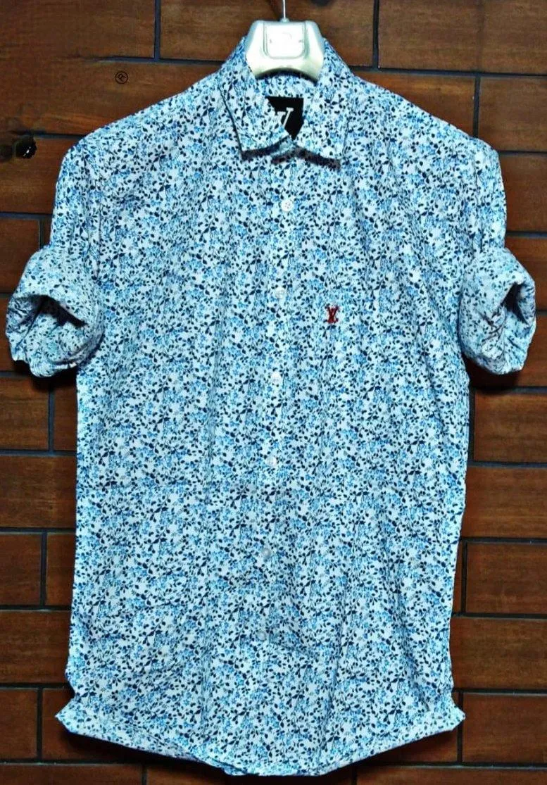 Men's Premium Quality Cotton Printed Shirt