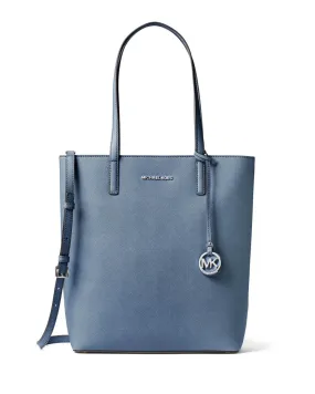 MICHAEL KORS HAYLEY TOP ZIP LEATHER TOTE BAG