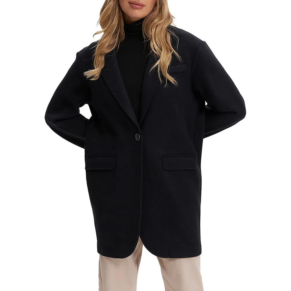 Noize Outerwear Poesy Mid-Length Double-Breasted Coat
