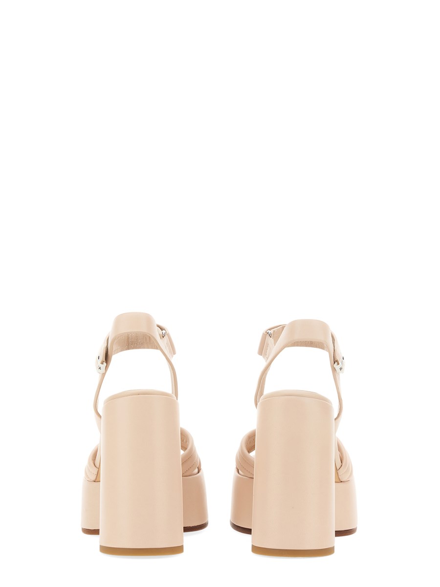 PREMIATA      SANDALO PLATFORM IN NAPPA 