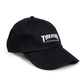 Thrasher Mag Logo Old Timer Strapback Hat Black