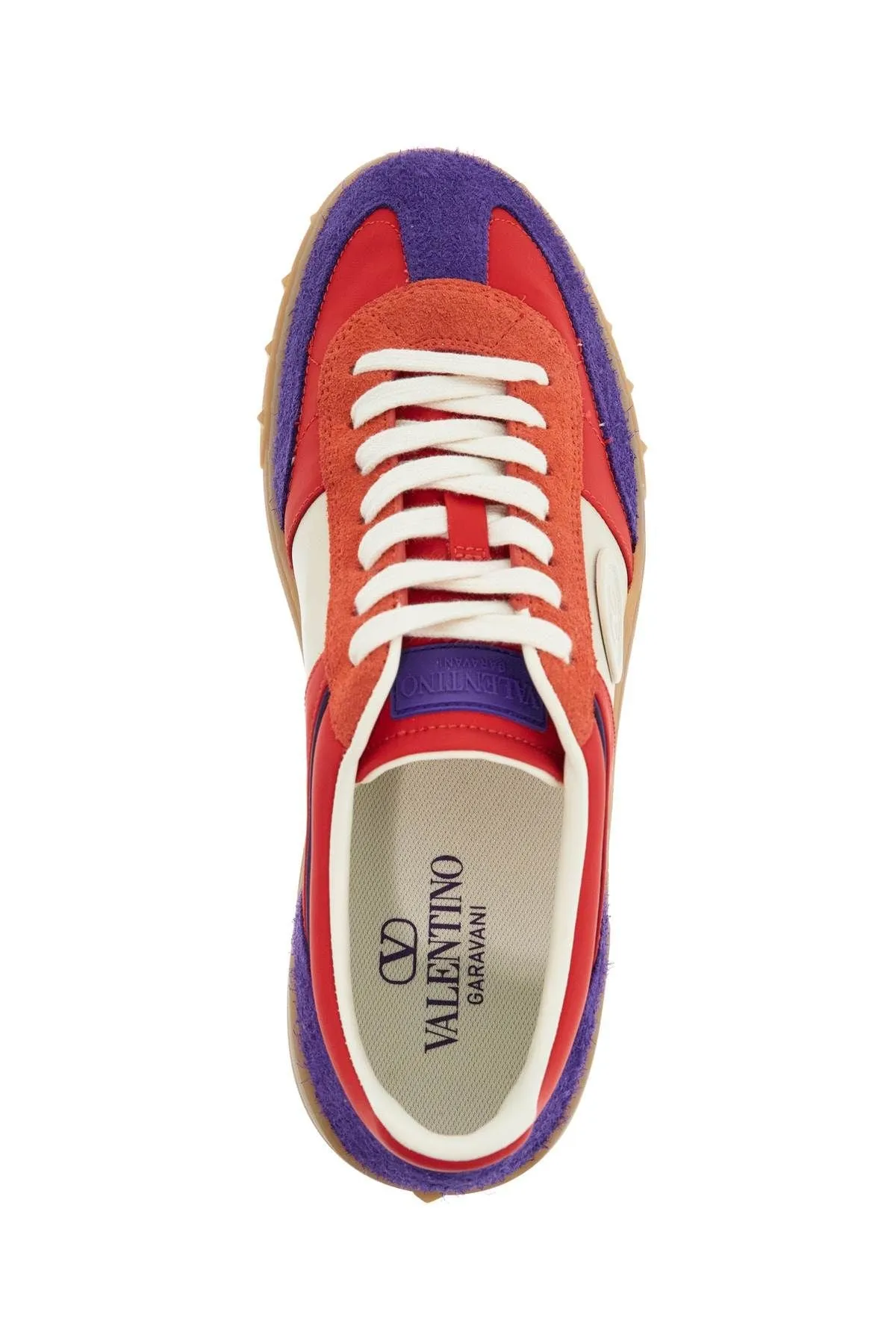 Valentino Garavani Purple Women's Sneakers In Polyester And Suede
